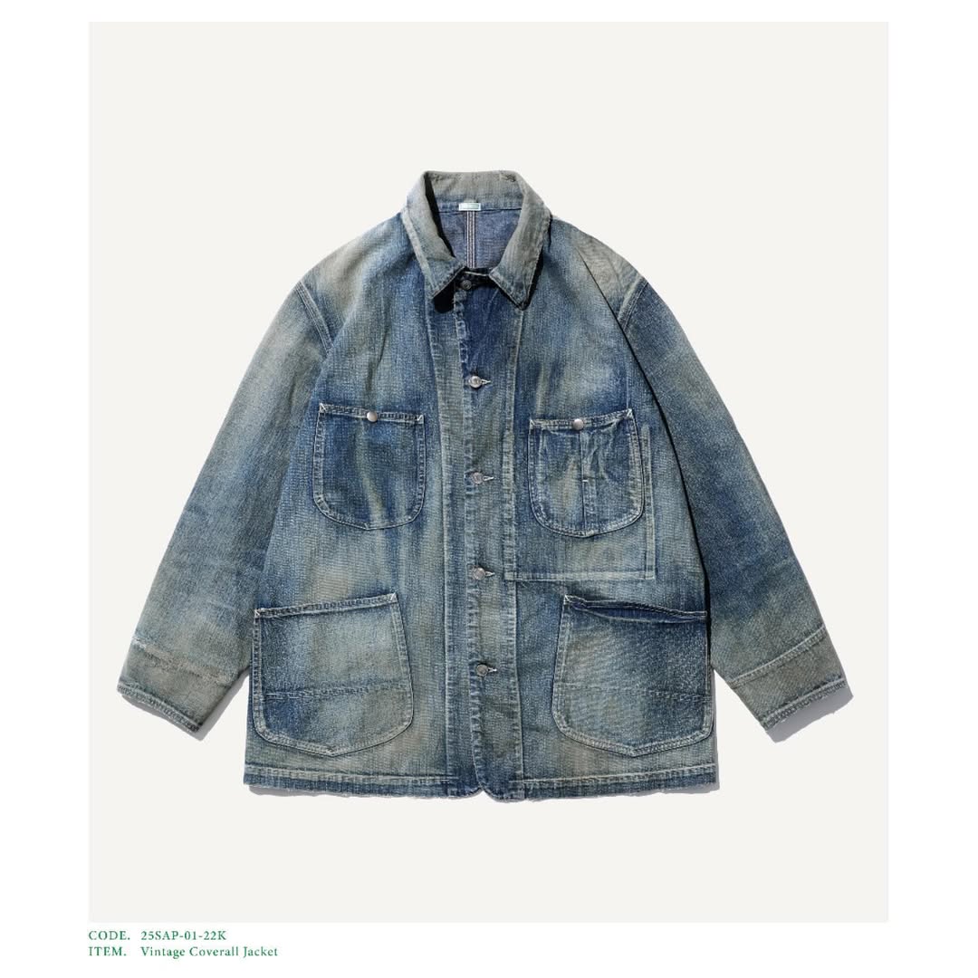A.PRESSE 25SS Vintage Coverall Jacket